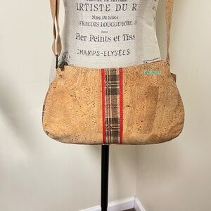 NEW Gold Cork Crossbody Shoulder Purse - cute!